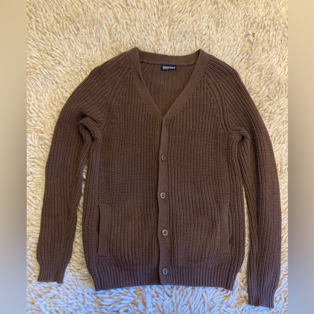 American Apparel Brown Cardigan